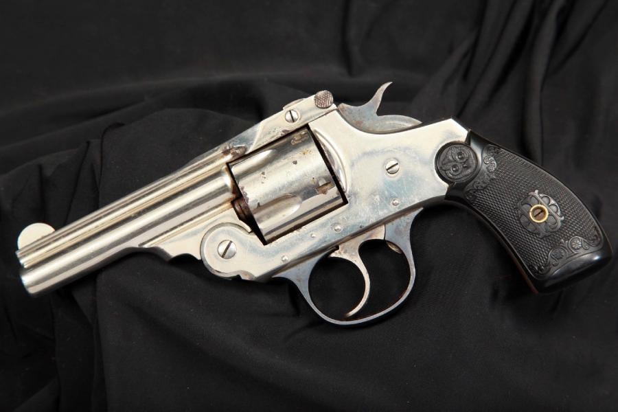 Iver Johnson 3rd Model Hammer .38 S&W Large Frame Top Break Revolver ...